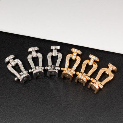 [Luxery]FORCE LARGE HORSESHOE NO DIAMOND BRACELET SILVER