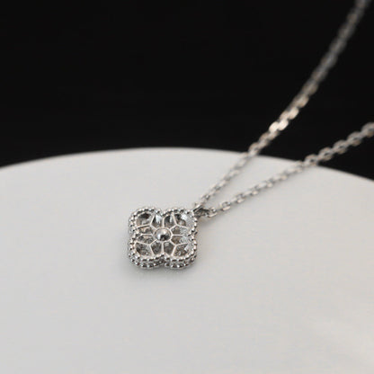[Luxery]CLOVER MINI 9.5MM PENDANT DIAMOND NECKLACE