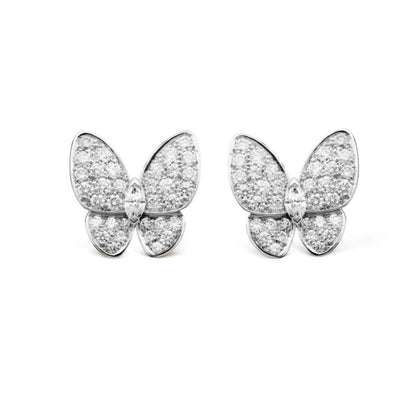 [Luxery]BUTTERFLY ALL DIAMOND EARRINGS