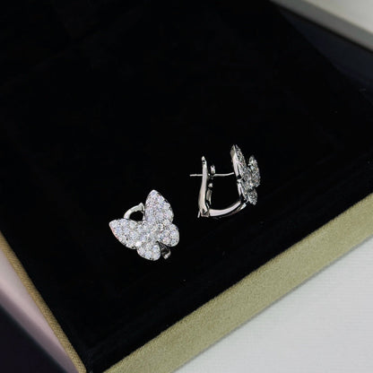 [Luxery]BUTTERFLY ALL DIAMOND EARRINGS