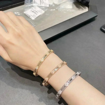 [Luxery]CLOVER BRACELET 4MM DIAMONDS