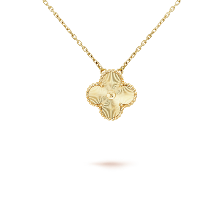 [Luxery]CLOVER 15MM LASER NECKLACE