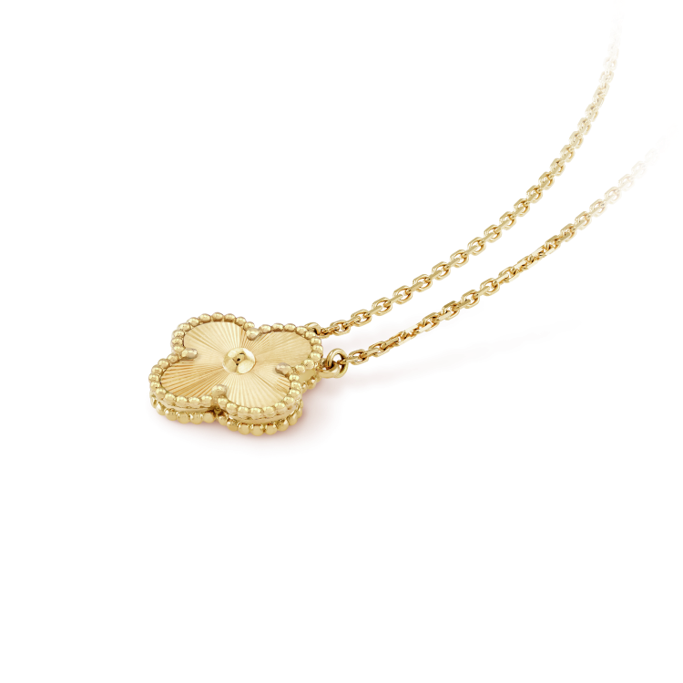 [Luxery]CLOVER 15MM LASER NECKLACE