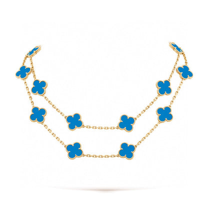 [Luxery]CLOVER 20 MOTIFS TURQUOISE GOLD