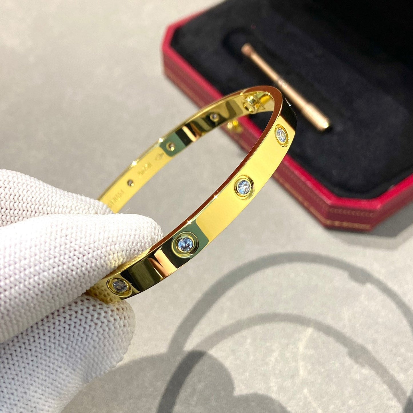 [Luxery]LOVE BRACELET 6.1MM 10 DIAMONDS