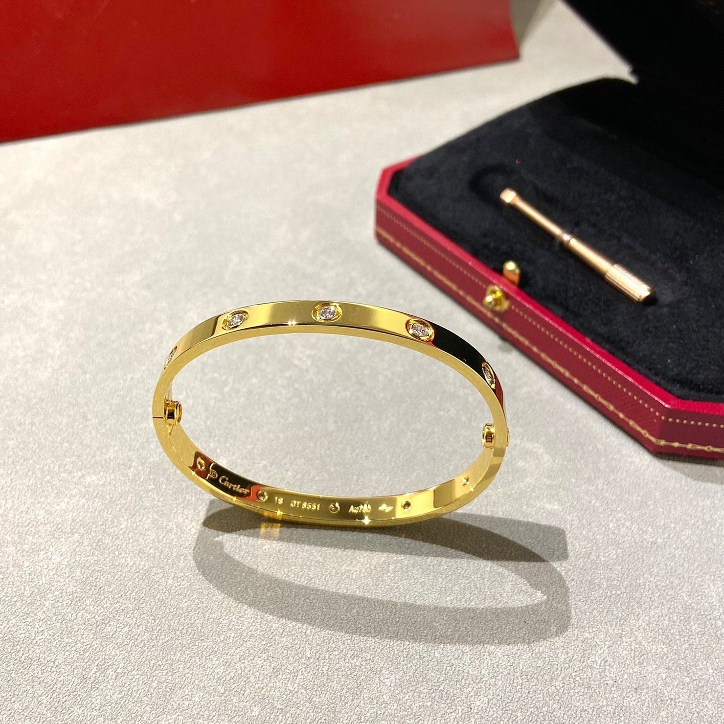 [Luxery]LOVE BRACELET 6.1MM 10 DIAMONDS