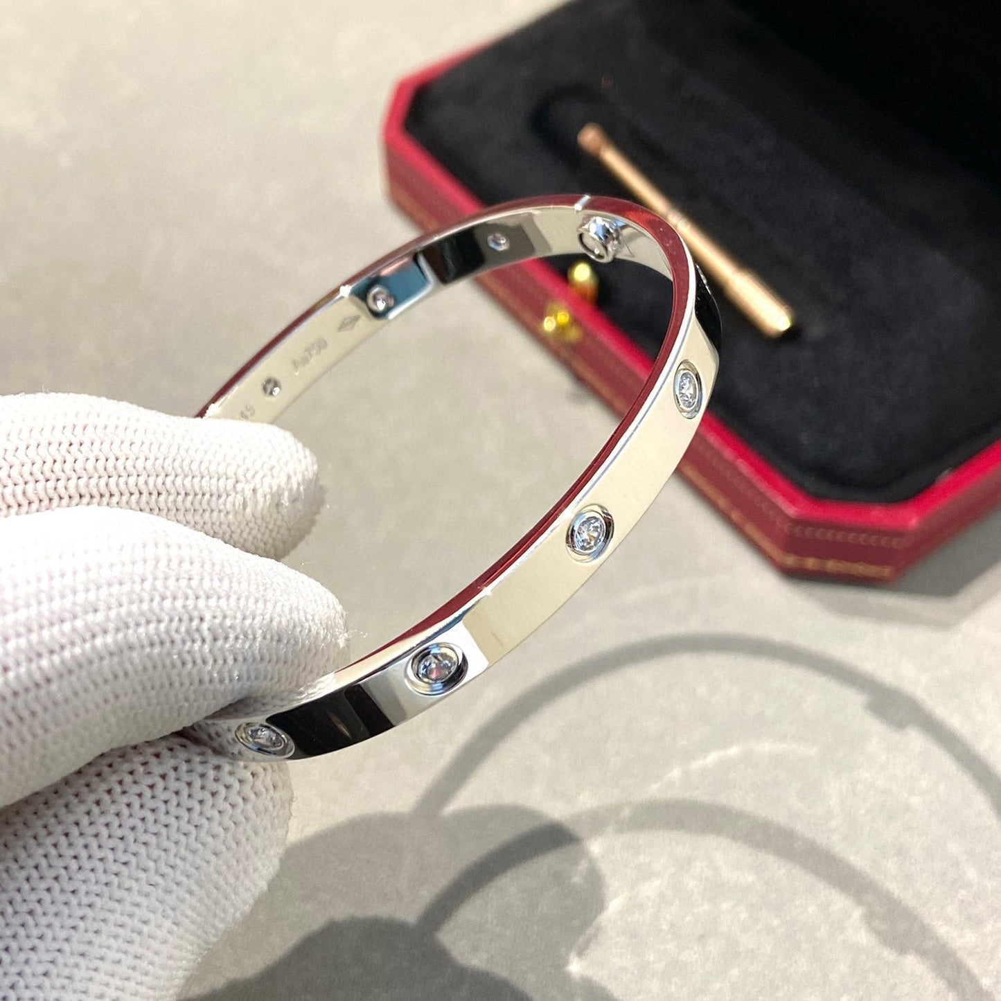 [Luxery]LOVE BRACELET 6.1MM 10 DIAMONDS