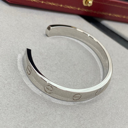 [Luxery]LOVE BRACELET 6.1MM 1 DIAMOND OPEN CUFF