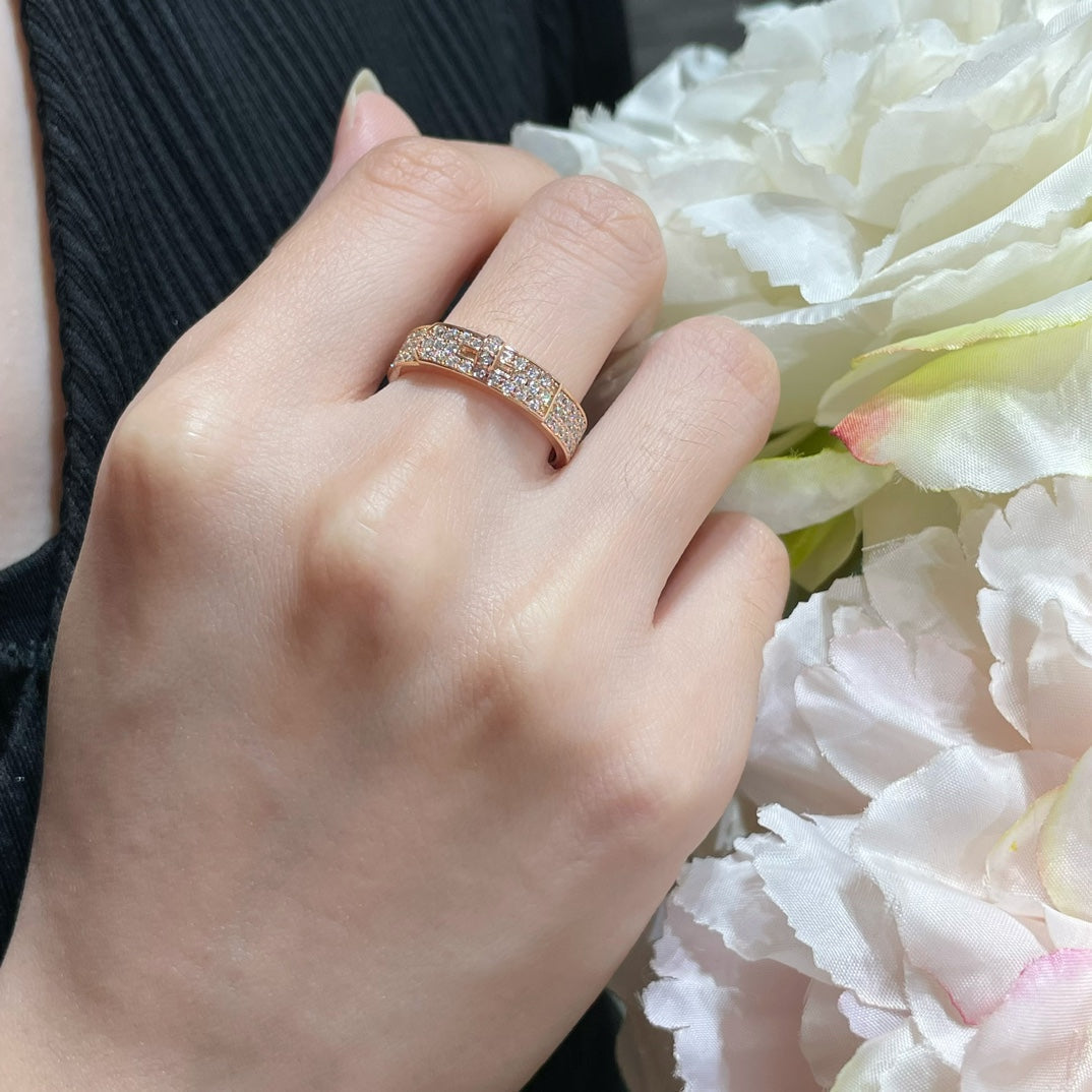 [Luxery]KELLY PINK GOLD DIAMOND RING