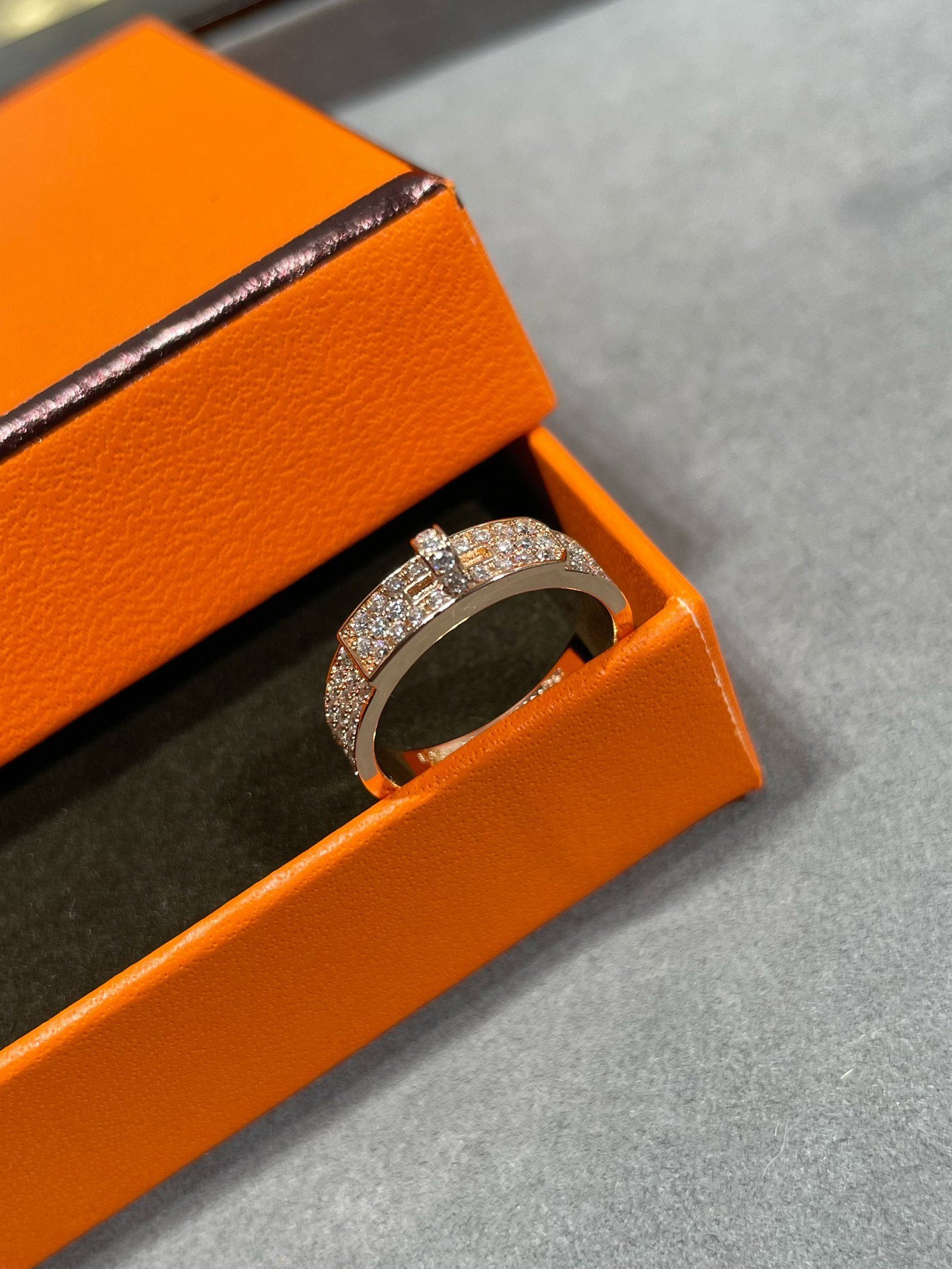 [Luxery]KELLY PINK GOLD DIAMOND RING