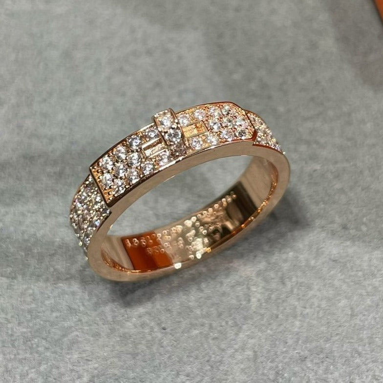 [Luxery]KELLY PINK GOLD DIAMOND RING