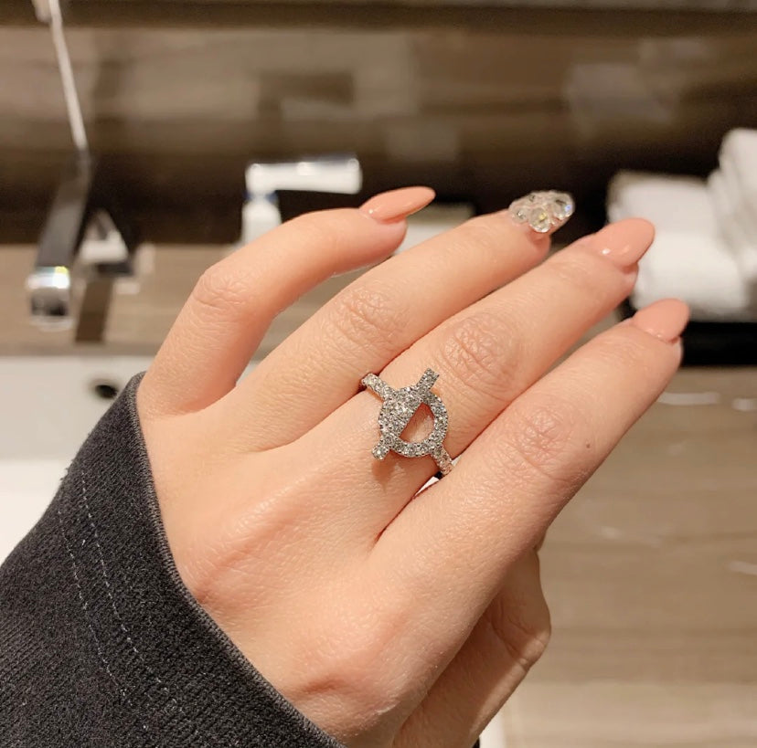 [Luxery]ECHAPPEE RING SILVER DIAMOND