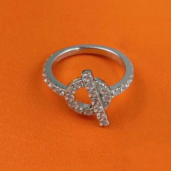 [Luxery]ECHAPPEE RING SILVER DIAMOND