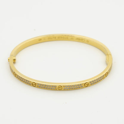 [Luxery]LOVE BRACELET 3.65MM DIAMOND-PAVED