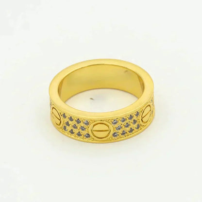 [Luxery]LOVE RING 5.5MM DIAMONDS PAVED
