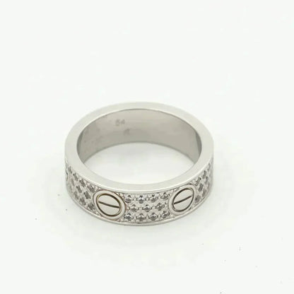 [Luxery]LOVE RING 5.5MM DIAMONDS PAVED