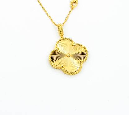 [Luxery]CLOVER 25MM PEDANT NECKLACE GOLD