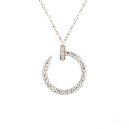 [Luxery]JUSTE NECKLACE SILVER DIAMONDS