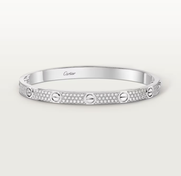 [Luxery]NEW-LOVE-4.8MM-Width Diamond-Studded Bracelet