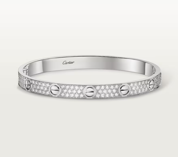 [Luxery]NEW-LOVE-6.1MM-Width Diamond-Studded Bracelet