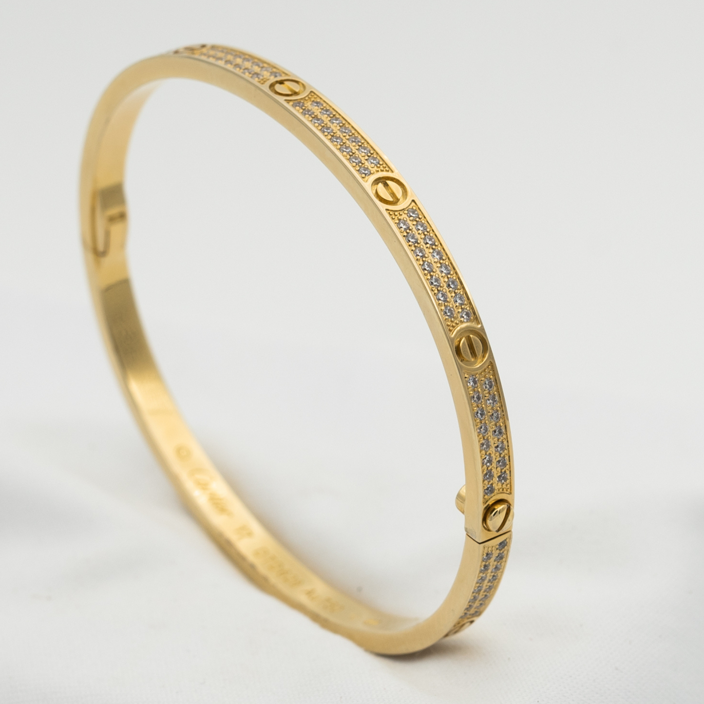 [Luxery]LOVE BRACELET 3.65MM DIAMOND-PAVED