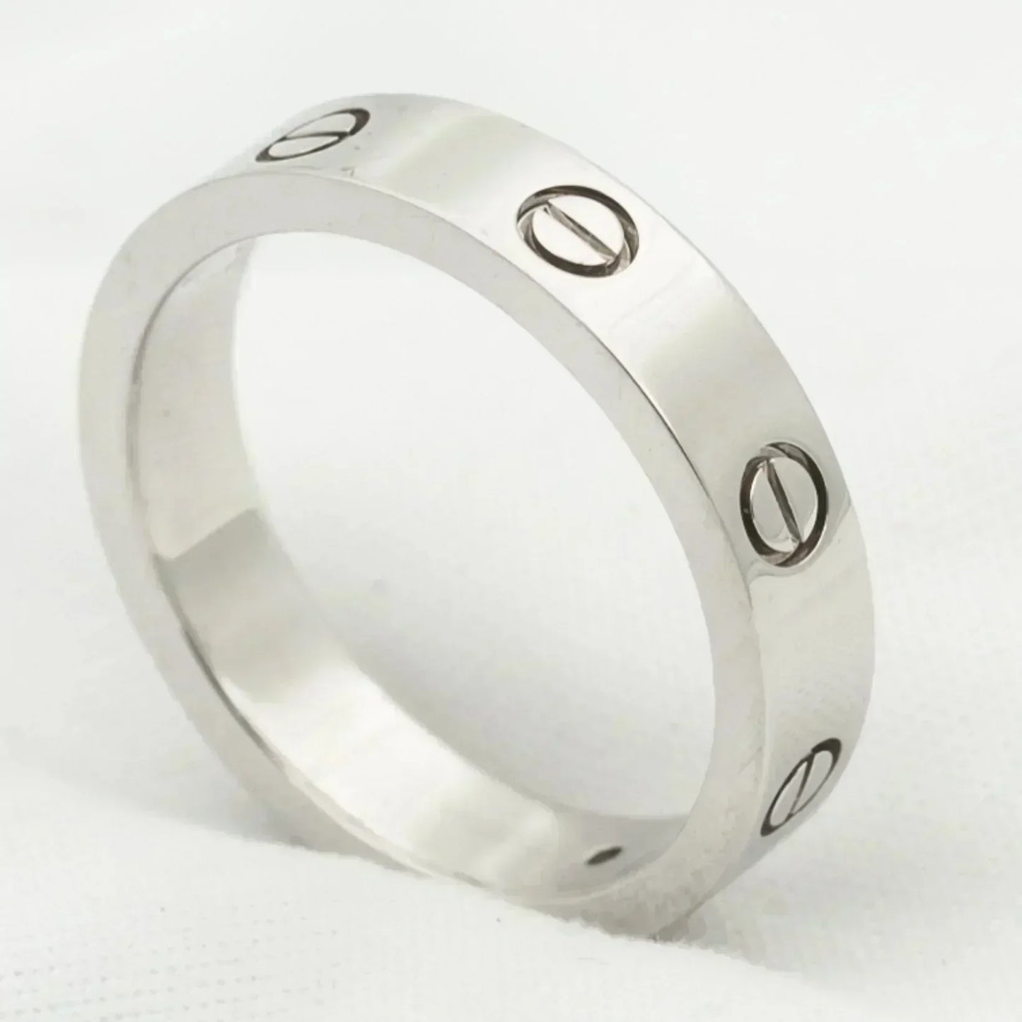 [Luxery]LOVE RING 4MM 1 DIAMOND SILVER