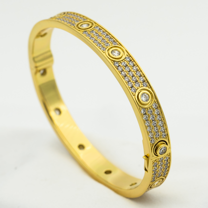 [Luxery]LOVE BRACELET 6.1MM DIAMOND-PAVED 10 BIG DIAMONDS