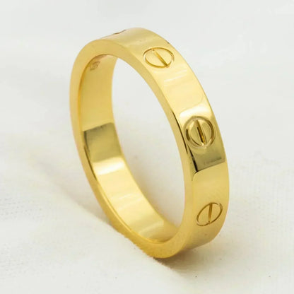 [Luxery]LOVE RING 4MM 1 DIAMOND GOLD