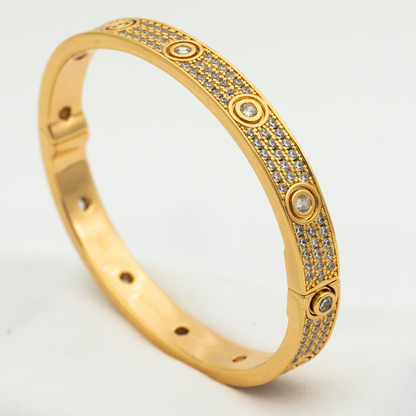 [Luxery]LOVE BRACELET 6.1MM DIAMOND-PAVED 10 BIG DIAMONDS