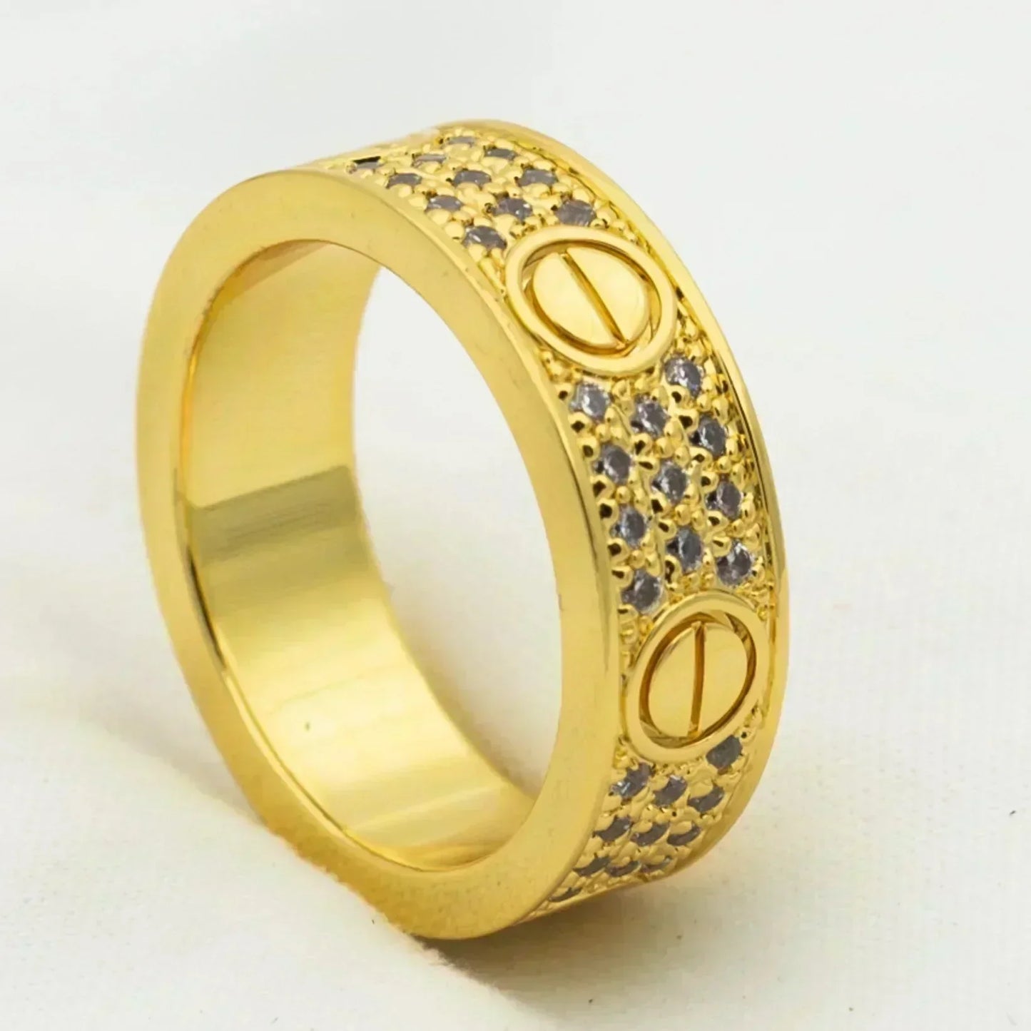 [Luxery]LOVE RING 5.5MM DIAMONDS PAVED