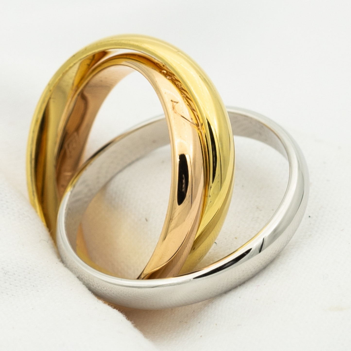 [Luxery Jewelry]TRINITY RING GOLD PINK GOLD SILVER