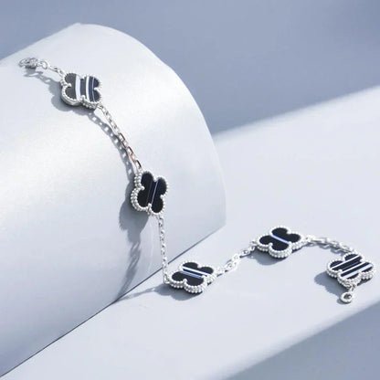 [Luxery] CLOVER 5 MOTIF PULSAR STONE BRACELET COLLECTION