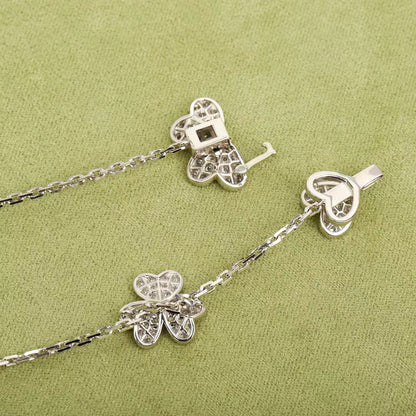 [Luxery]FRIVOLE SILVER 9 FLOWERS NECKLACE