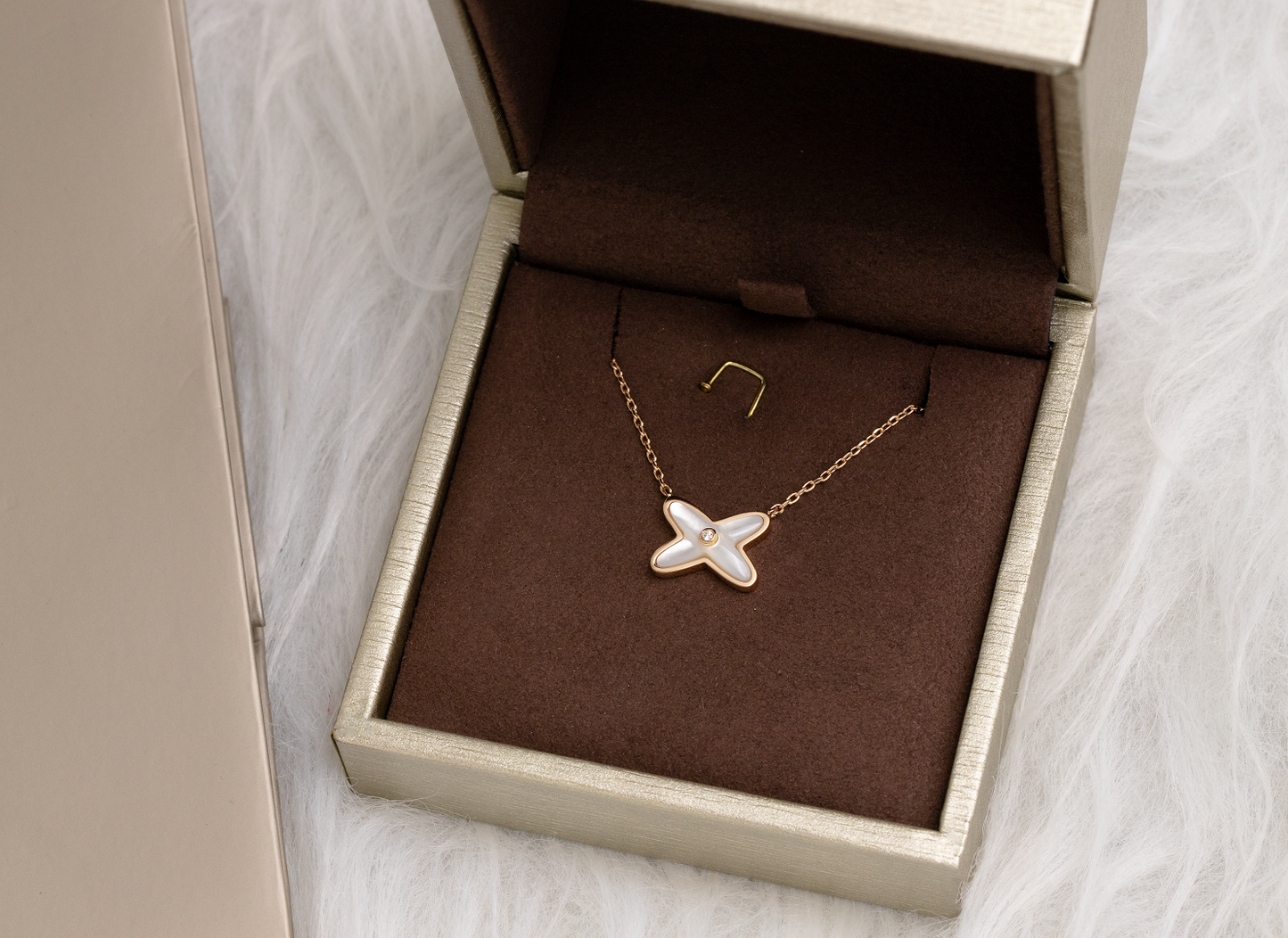 [Luxery]JEUX DE NECKLACE 1 DIAMOND