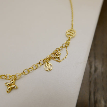 [Luxery]BLOOMING SUPPLE NECKLACE BRASS