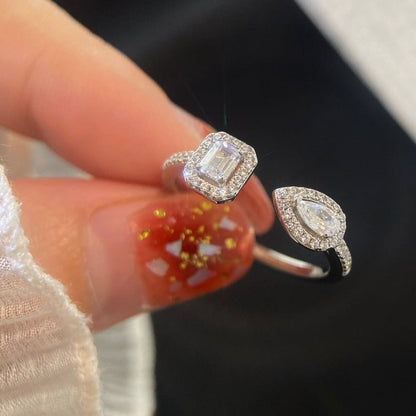 [Luxery]MY TWIN TOI & MOI SILVER DIAMOND RING