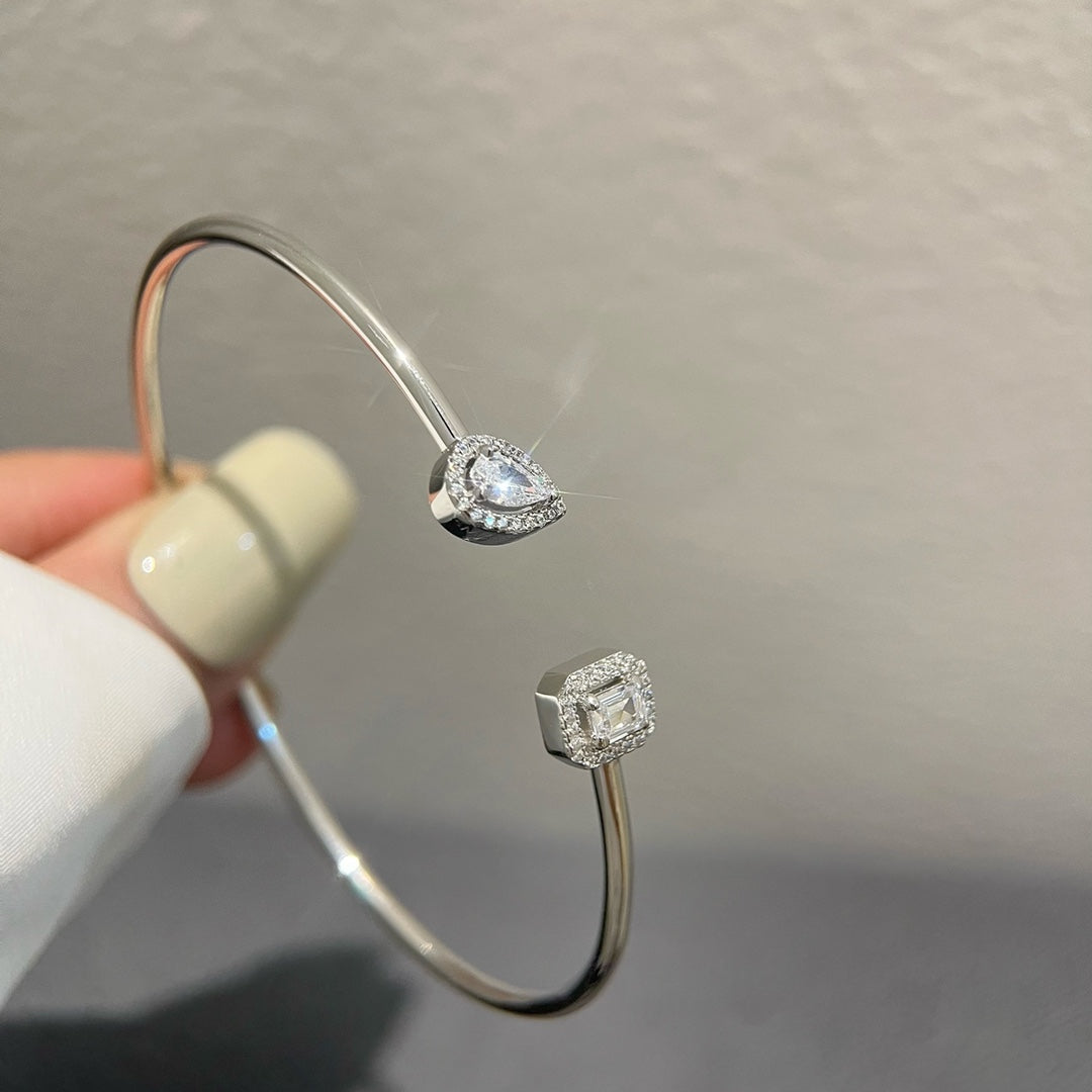 [Luxery]JONC FLEX MY TWIN TOI & MOI SILVER DIAMOND BRACELET