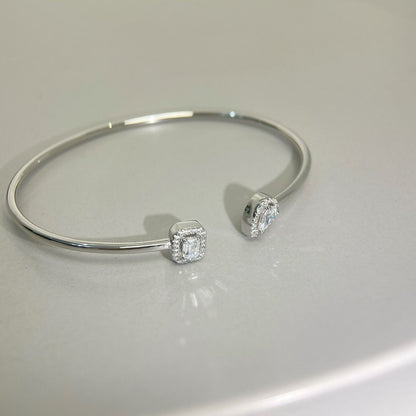 [Luxery]JONC FLEX MY TWIN TOI & MOI SILVER DIAMOND BRACELET