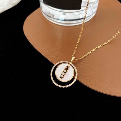 [Luxery]Demo MOVE MM NACRE BLANCHE DIAMOND NECKLACE