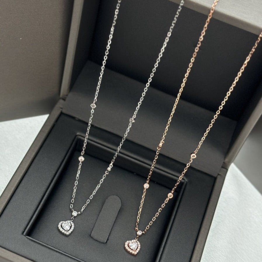 [Luxery]JOY HEART DIAMOND NECKLACE
