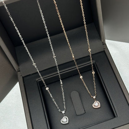 [Luxery]JOY HEART DIAMOND NECKLACE