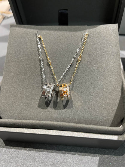 [Luxery]CHAIN MOVE ROMANE PEDAND NECKLACE