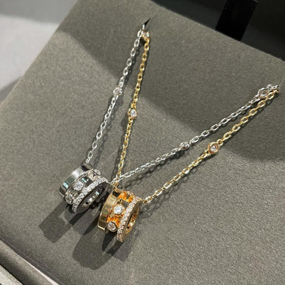 [Luxery]CHAIN MOVE ROMANE PEDAND NECKLACE