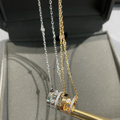 [Luxery]CHAIN MOVE ROMANE PEDAND NECKLACE