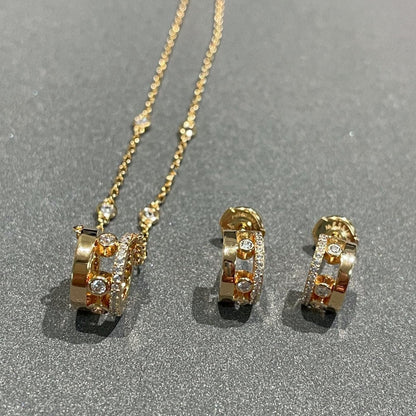 [Luxery]CHAIN MOVE ROMANE PEDAND NECKLACE