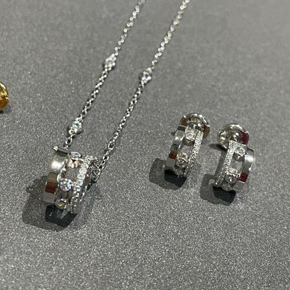 [Luxery]CHAIN MOVE ROMANE PEDAND NECKLACE