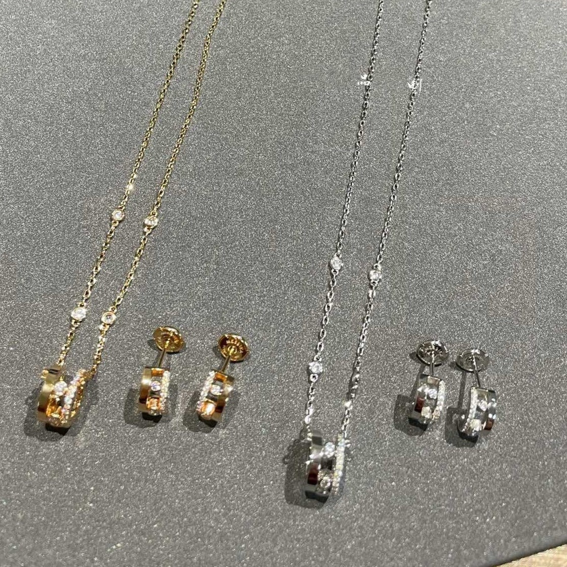 [Luxery]CHAIN MOVE ROMANE PEDAND NECKLACE