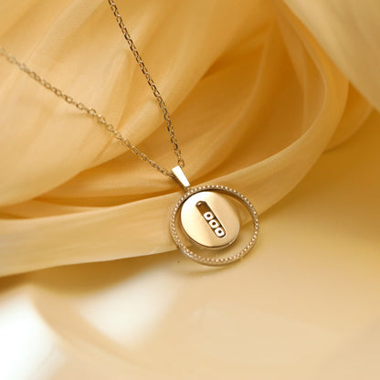 [Luxery]Demo MOVE MM SILVER DIAMOND NECKLACE