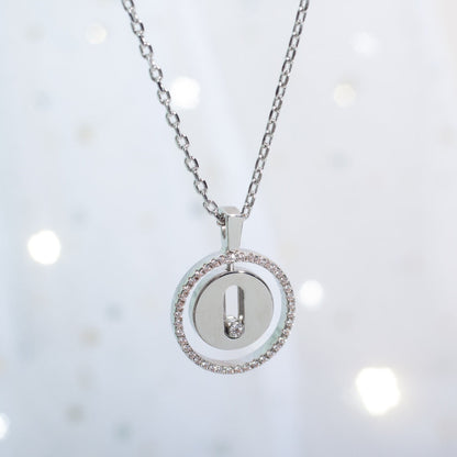 [Luxery]Demo MOVE PM NECKLACE SILVER DIAMOND