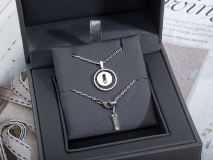 [Luxery]Demo MOVE PM NECKLACE SILVER DIAMOND